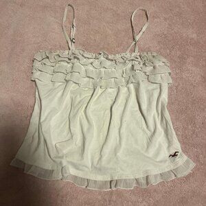 Adorable Coquette white hollister tank top (little...